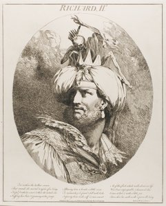 Richard II, från Tolv karaktärer från Shakespeare av John Hamilton Mortimer