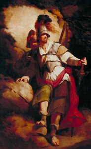 Sir Arthegal, rättvisans riddare, med Talus, järnmannen (ur Spensers "The Faerie Queene") av John Hamilton Mortimer