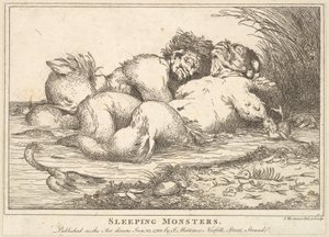 Sleeping Monsters, 25 januari 1780. av John Hamilton Mortimer