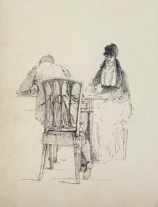 En man som läser, ca 1804-30 av John Harden