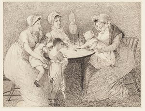 Ett barns spinnspel, 1807 av John Harden