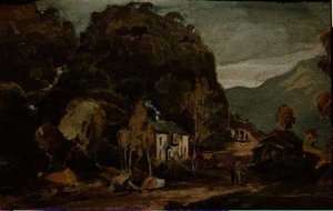 Borrowdale (akvarell på papper) av John Harden
