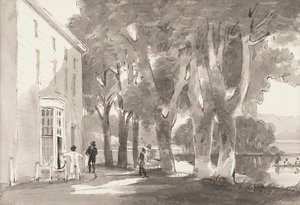 Färja, 1814 (wc på papper) av John Harden