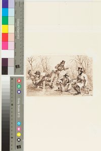 Skridskoåkning, 6 januari 1847 (penna och bläck på papper) av John Harden