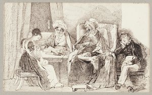 Sjuk och vilande, 1824 av John Harden