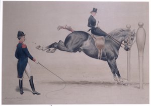 La Croupade aux Piliers (wc, krita på papper) av John Harrington-Bird