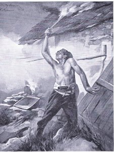 En gränsincident från Balkankriget 1912, från Hutchinson