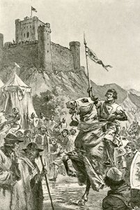 Montering för turneringen (litho) av John Harris Valda