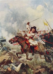 Frederick William, den store kurfursten, i Fehrbellin av John Harris Valda