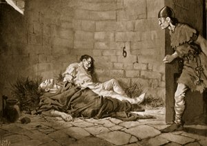 Hertigarna Erik och Valdemars fängelse och död, 1318 av John Harris Valda