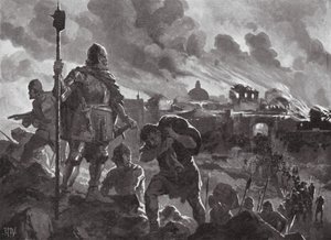 Ivan den svarte sätter eld på Zhabliak av John Harris Valda