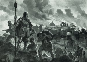 Ivan den svarte satte eld på Zhabliak, 1484 av John Harris Valda
