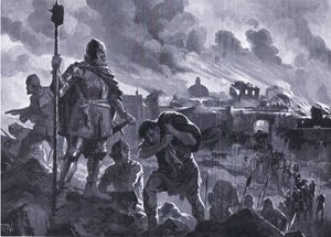 Ivan den svarte sätter eld på Zhabliak 1484, från Hutchinson