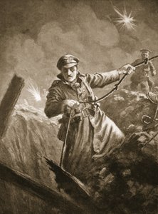Löjtnant G.P. Burlton hjälper till att rädda medvetslösa män från ett gruvschakt av John Harris Valda