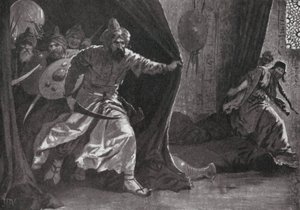 Kungliga gardets revolt i Damaskus (litografi) av John Harris Valda