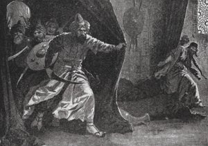 Kungliga gardets revolt i Damaskus (litografi) av John Harris Valda