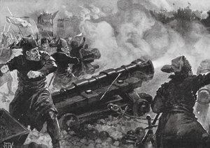 Turkarnas belägring av Konstantinopel (litografi) av John Harris Valda
