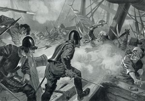 Slaget vid Lepanto av John Harris Valda