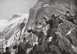Slaget vid Morgarten av John Harris Valda