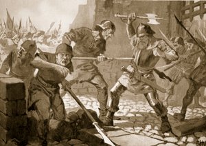 Stussis, borgmästare i Zürich, död i strid, 1443 av John Harris Valda
