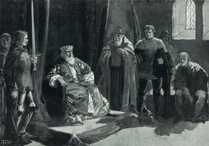 Owen Glendowers parlament (litho) av John Harris Valda