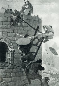 Belägringen av Carmarthen Castle av John Harris Valda