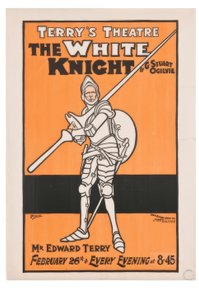"Terrys Theatre. The White Knight" / J. Hassall / Plakat, 1898 av John Hassall