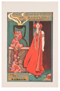 "The Daughters of Babylon" / J. Hassall / Plakat, ca. 1898 av John Hassall