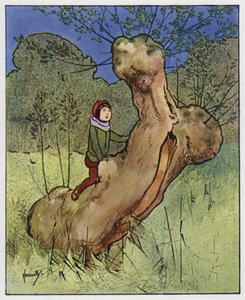Gärdsmyg (färg litho) av John Hassall