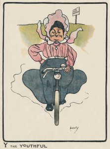 Y den ungdomliga / J. Hassall / Teckning, 1903 av John Hassall