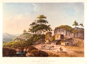 Limeugnar. En utsikt över Clifton nära Bristol, Gloucestershire, 1798.