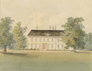 Pastor Drummonds prästgård, 1823 (akvarell på papper)