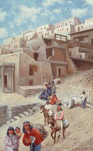 Pueblo Village, 1900 av John Hauser