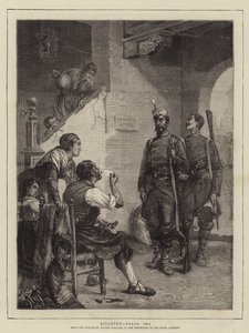 Inkvarterad i Spanien, 1874