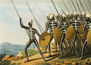 Warriors of New S. Wales graverade av M. Dubourg (fl.1813-1820) 1813 (litho)