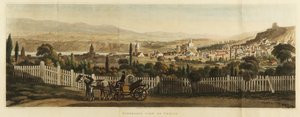 Panoramautsikt över Tiflis, 1827 av John Heaviside Clark