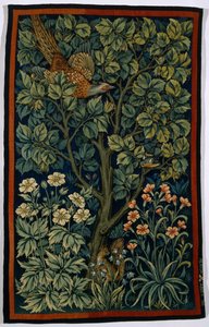 Cock Pheasant, tillverkad av Morris & Co. 1916