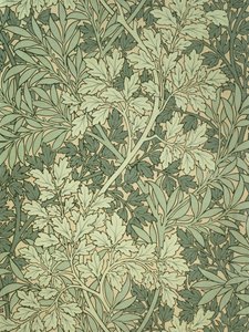 Bladtapeter, designade av John Henry Dearle (1860-1932) för Morris and Company