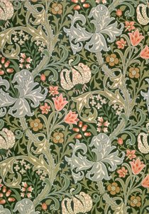 Tapeten Golden Lily, designad av John Henry Dearle (1860-1932) för Morris and Company, 1897