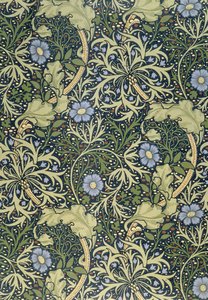 Tångtapeter, designade av John Henry Dearle (1860-1932) för Morris and Company, 1901