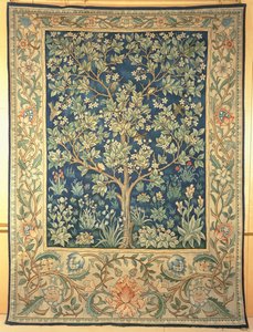 Tree Portiere gobeläng, gjord för William Morris & Co., ca 1909