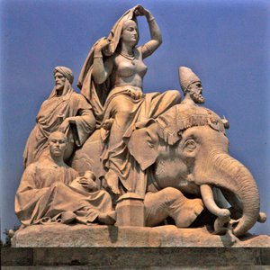 Asien, skulpturgrupp från Albert Memorial av John Henry Foley