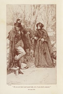 Illustration till Jane Eyre av Charlotte Bronte (litografi)