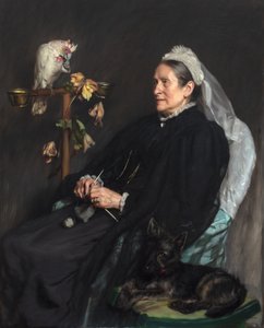 Old Lady and Her Pets, poserad av Mrs William Sommerville