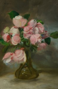 Stilleben med en vas med blommor