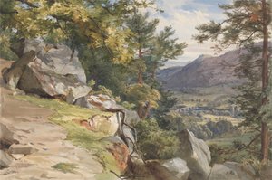 Utsikt från Craig-y-Barns, Dunkeld, tittar söderut