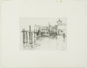 Docka i Newport av John Henry Twachtman