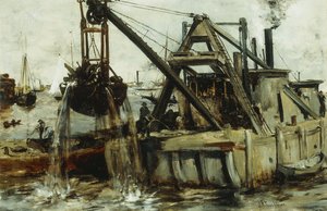 Muddring i East River,