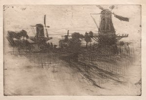 Kväll, Dordrecht av John Henry Twachtman