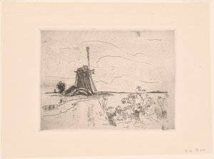 Kvarn i Holland av John Henry Twachtman